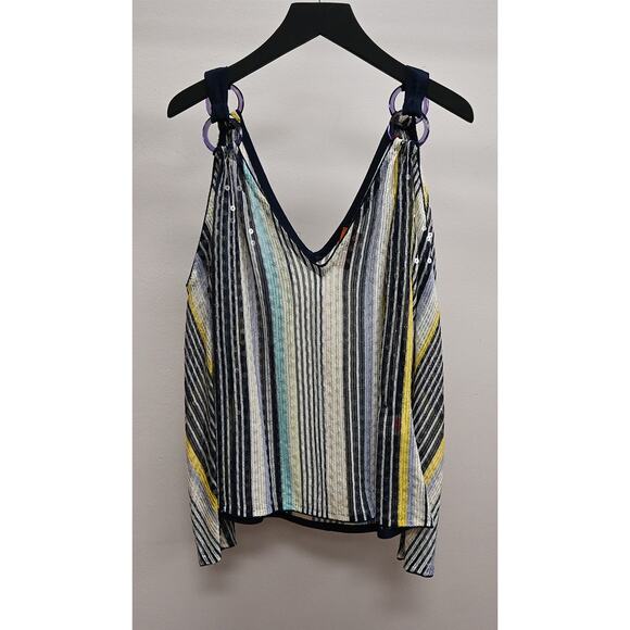 MissoniSequin Cold Shoulder BlouseSize 42 / Approx. US Medium